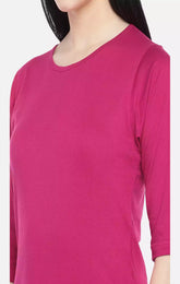 Dark Pink - Sukhiaatma Designer T-shirt Dress